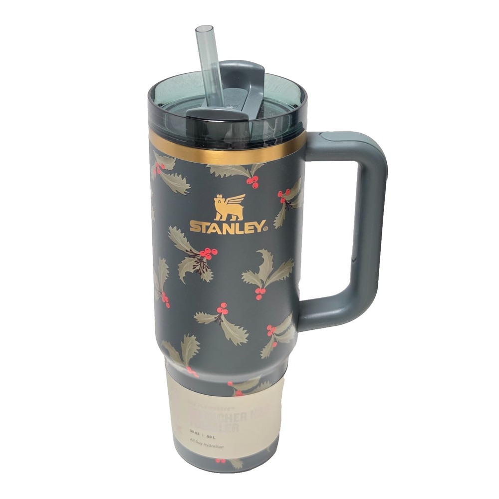 Stanley Quencher H2.0 Flowstate 30oz Tumbler Holiday Christmas Limited Ed. Holly